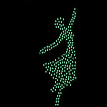100/40Pcs 3D Zvaigznes Zvaigžņotām Debesīm Sienas Spīd Uzlīmes LED Nakts Gaisma Spīdēja Tumsā Galda lampu Istabas Mājas Dekorēšanas Uzlīme