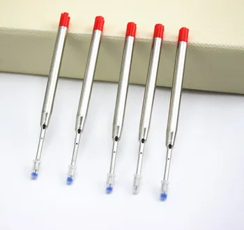 10pcs Universālā Standarta Stila Melnu un Zilu Tinti 0.7 MM Vidēja Pērļu Lodīšu Pildspalvu atkārtotas Uzpildes flakoni