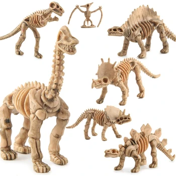 12pcs Dinozauru Skeletu Skaitļi Rotaļlietas Fosilijas Asorti Kauli Bērniem Ziemassvētku Dāvanu