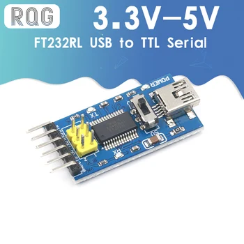 1pc Pamata Starplaikos Padome par arduino FTDI FT232RL USB Uz TTL Sērijas IC Adapters Pārveidotāja Moduli arduino 3.3 V un 5V FT232 Slēdzis