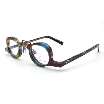 Acetāta Nelegālo Briļļu Sieviešu Vintage Retro Vīriešiem Datoru Optiskās Brilles, Tuvredzība, Brilles Rāmi Markas Dizaina Oculos