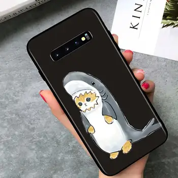 Anime Funny Kaķis Samsung Galaxy A51 A52 A71 A72 A32 5G A12 A21S A31 A41 A01 A02 Silikona Soft Black Telefonu Gadījumā