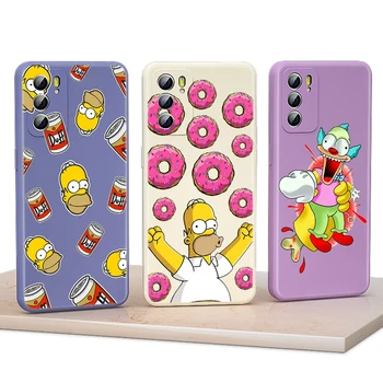 Anime Simpsons Par Huawei Nova 8 8i 8SE 7SE 7 6SE 7i 6SE 6 5i 5 5T 5Z Pro 4E 4 3i 3 Šķidro Silikonu Telefonu Gadījumā