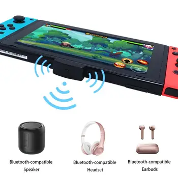 Bezvadu Bluetooth saderīgu Raidītājs V5.0 Uztvērēju Nintendo Switch/PS4/PC Stereo Audio Raidītāju Adapteri