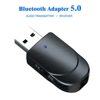 Bezvadu USB Bluetooth 5.0 Raidītājs Uztvērējs Datoram, TV Adapteri Auto Dual Izejas Audio Bluetooth Dongle ar Datoru,