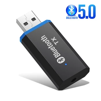 Bluetooth Raidītāju 5.0 + EDR, Audio Adapteris TV PC Austiņas 3,5 MM Ligzdai AUX USB Stereo Mūzikas Bezvadu Adapteri Plug & Play