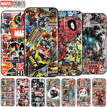 Brīnums Phone Gadījumā Xiaomi Redmi 9 9T 9.A 9.C 9.i Piezīme 9 10 Pro, Max 5G 9T 9S Būtiska Segtu Avengers Komiksi Dzelzs Vīrs Hulk, SpiderMan
