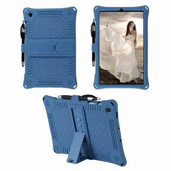 Bērniem Case For Samsung Galaxy Tab S6 Lite P610 P615 2020. Gadam Tablete Silikona Case For Galaxy Tab S6 Lite 10.4 Vāks + pildspalva + siksna