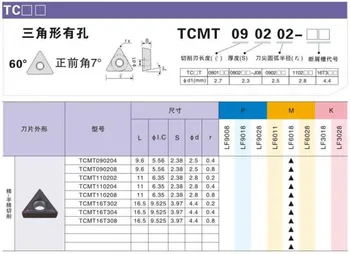 DESKAR TCMT110204 LF9218 TCMT 110208 LF9218 divu krāsu augstas kvalitātes karbīda ielikt pagrieziena rīks CNC instrumentu tērauda detaļas