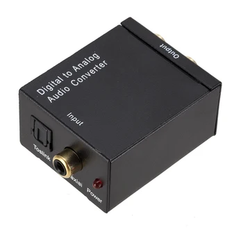 Digitālā uz Analogo Audio Converter Optiskās Šķiedras Koaksiālie Signāls L/R Converter LTV SPDIF Digitālais Audio Adapteri Pastiprinātājs Dekoderi