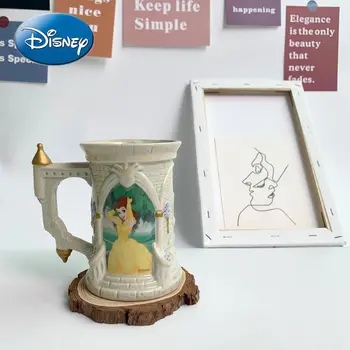 Disney Radošo Gudrs Belle Princese Pelnrušķīte Ūdens Kausa Personības Modelēšana Pils Keramikas Karikatūra Krūze