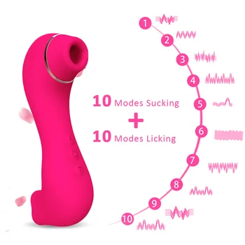 Dzelksnis Anālais Massager 10 Režīmi Iesūkšanas Un Mēles Laiza Klitora Vibrators Maksts Vibratori Sievietēm, Pāriem G Spot Stimulators