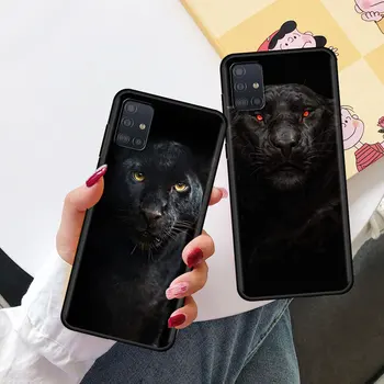 Dzīvnieku Panther Tālrunis Case for Samsung Galaxy A51 A71 A21s A12 A31 A41 A32 A02s A11 A72 A52 A42 5G A01 A91 A21 ES Vāks