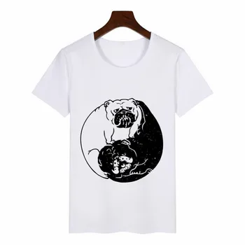 Franču Buldogs Drukāt Sieviešu T krekls Gadījuma Smieklīgi Krekls Dāma Top Tee Tumblr Hipster Ulzzang korejas Drēbes tshirt