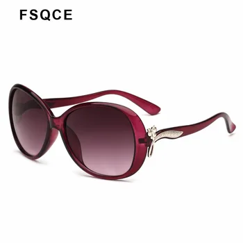 FSQCE Ovālas formas Saulesbrilles Sieviešu Zīmolu, Dizainu, Vintage, Retro Oculos Lunette De Sol eil Femme Saules Brilles UV400