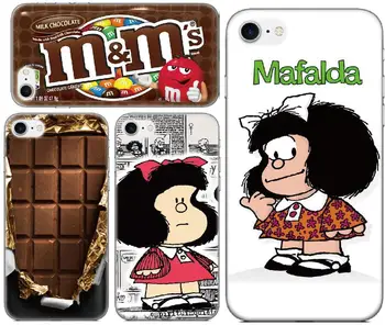 Fundas Mīksto TPU Mafalda Šokolādes Phone Gadījumā Doogee N20 Y9 Plus N10 Y7 Y8 Y8C X70 X60 X60L X50 X50L X30 X55 Silikona Vāciņu