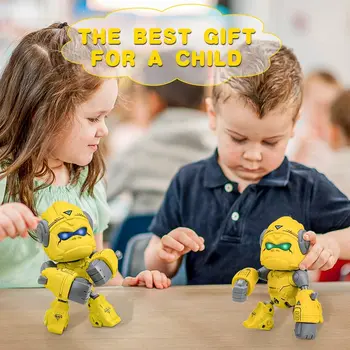 Gorilla Roboti Rotaļlietas - King Kong Rotaļlietas Modeļa Touch Sensora Funkciju,Robota Rotaļlietas Zēniem ar Gaismas un Skaņas,Labākā Dāvana Bērniem