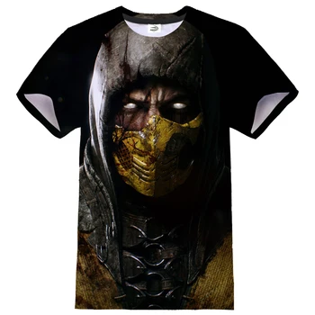 Ir 2021. Jaunākās Kaujas Spēle Mortal Kombat 3D Drukas Streetwear T-krekls Vīriešu un Sieviešu Modes Cosplay Sporta Gadījuma T Krekli, t-veida