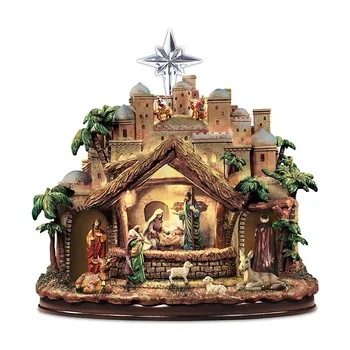 Jauno Radošo Jēzus Dzimšanas Sienas Uzlīmes Logu Apdare, Logu, Stikla Dekorēšana Ūdensizturīgs PVC Uzlīme Jēzus Piedzimšanas Stāsts