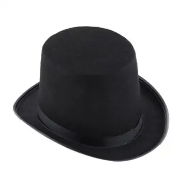 JAUNS, Garš, Melns Top Hat Steampunk Burvis Tērpu Aksesuārus