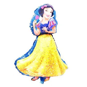 Karikatūra mini princess puse baloni belle folija baloni princese sniegbaltīte laimes dzimšanas dienā, balonus Rapunzel balonu