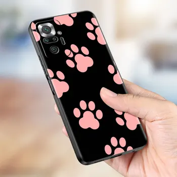 Kaķis, Suns Ķepu Dzīvnieku Tpu Case for Xiaomi Redmi Piezīme 9S 9 8 10 Pro K40 9.C 8T 9T 7. 9.A 8.A 6.A 7.A Mīksto Capa Silikona Vāciņu