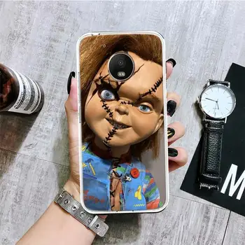 Kulta Chucky Bērna Spēlēt Soft Phone Gadījumā Motorola Moto G7 G8 G9 G6 G30 E5 E6 Power Plus Spēlēt Vienu Makro Darbību Kodolsintēzes + ES