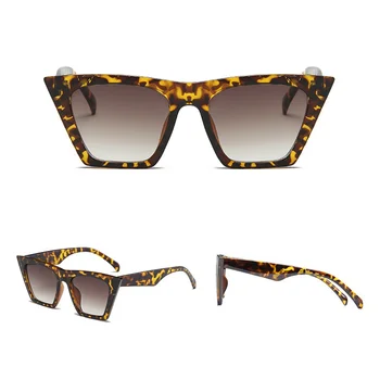 Kvadrātveida Saulesbrilles Sieviešu Personalizētu Zīmola Dizaina Modes Kaķu Acu Brilles Ins Tendence, Saules Brilles Ēnā UV400 lentes de sol