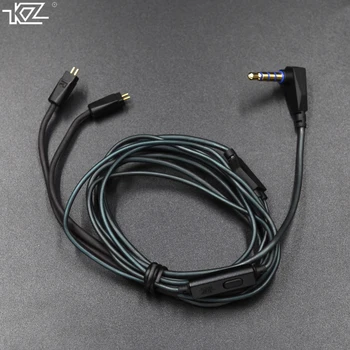 KZ ZS3/ZS5 īpašu vadu mikrofons pluggable profesionālo austiņu vadu lossless skaņas kvalitāti 0,75 MM standarta pin oriģinālo vadu