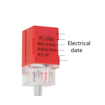 Laukuma tuvuma sensora slēdzis PL-05 indukcijas metāla slēdzi trīs stieples NPN bieži vien atvērt DC5V 12V 24V