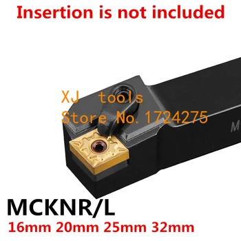 Leņķis 75 MCKNR1616H12 MCKNR2020K12 MCKNR2525M12 MCKNR3232P12 MCKNR2525M16 MCKNR3232P16/19 MCKNL2525K12 MCKNL CNC Virpošanas instrumenti,