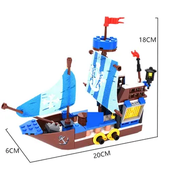 Liela Black Pearl Pirāti Karību jūras Spoku Kuģa Modelis Ķieģeļu Royal Spānija RS Laivu Celtniecības Bloki Izglītojošas Rotaļlietas Bērniem