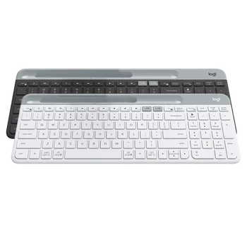 Logitech Sākotnējā K580 2.4 G Bezvadu Birojs Klaviatūra Ultra-plānas Duālais Režīms Multi-Ierīci, Mobilo Tālruni, Datoru, Planšetdatoru