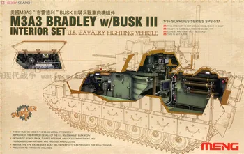 Meng Bradley Modelis 1/35 SPS-017 M3A3 w/Busk III Interjera Set