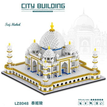 Mikro Mini Bloki Indijā Taj Mahal Ēku Arhitektūras Paraugs, Ķieģeļu Kopumu, Rotaļlietas, Dāvanas, par Kazlēnu, Pieaugušo Brīvdienu Dzimšanas dienas, Ziemassvētki
