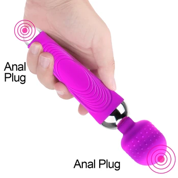 OLO Spēcīgu Burvju Nūjiņu AV Vibrators Seksa Rotaļlietas, lai Sieviete Sieviete Masturbator G Spot Massager Vibrējošo Dildo Klitora Stimulators
