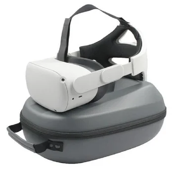 Par Oculus Quest 2 VR Ūdensizturīgs Triecienizturīgs Uzglabāšanas Soma+Regulējams Elites Galvas Siksna VR/AR Aizsardzības Gadījumā, Piederumi