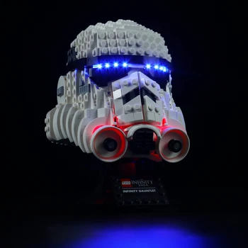 RGB RC JAUNAS Led Gaismas Saderīgu par LEGO 75276 Stormtrooper Ķivere Gaismas Komplektu Rotaļlietās Tikai Gaismas Nav Bloka Dāvanas Ziemassvētkiem