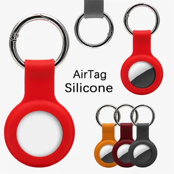 Silikona Aizsargapģērbs Lietā Par Airtags Segtu Hangable Keychain, atrašanās vietas Noteicējs Vāks airtags Gadījumā