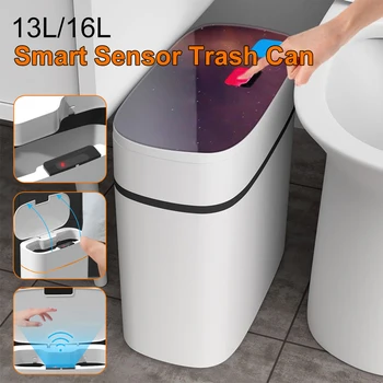Smart Miskastes Sadzīves Guļamistaba Neto Red Atkritumu tvertnes ar Vāku Dezodoranta Vannas istaba Guļamistaba, Dzīvojamā Istaba Krekinga Miskastes Sensors Bin