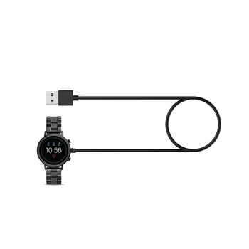 Smartwatch Lādētāju Stabilu Doks Stand Mount Bracket Piemērots Fosilā-Gen6/5/4 USB Uzlādes Kabelis Turētājs Strāvas Adapteri