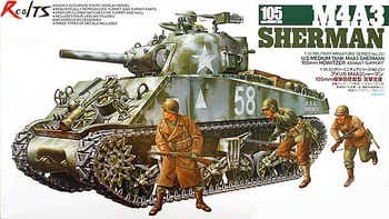 Tamiya 1/35 35251 M4A3 Sherman 105 mm Haubice Plastmasas Modeļu Komplekts
