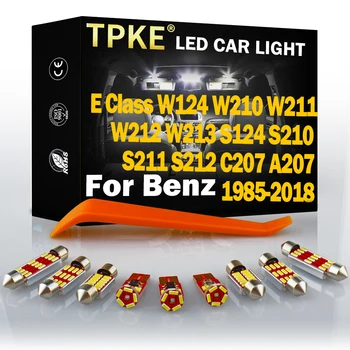 TPKE Canbus LED salona Apgaismojuma Komplekts Mercedes Benz E Class W124 W210 W211 W212 W213 S124 S210 S211 S212 C207 A207 1985-2018
