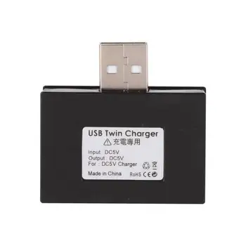 USB2.0 Vīriešu Dvīņu Lādētāju Dual 2 Portu USB Sadalītājs Hub Adapteris Converter Uzlādes USB Vadu Spraudni, lai Portatīvo DATORU