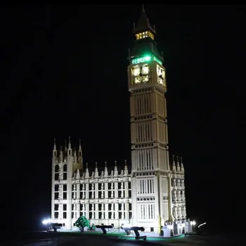 Vonado LED Apgaismojums Komplektā 10253 Pilsētas 17005 Big Ben Ķieģeļi Rotaļlietas Gaismas Komplekts, kas Nav Iekļauta Ēkā Grupu