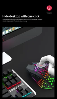 X801 Bezvadu Lādēšanas Spēļu Pele 8-pogu LED Šūnveida Dobi Ergonomisks Dizains, RGB Gaming Peli Ar Ārējo Uztvērēju 2021