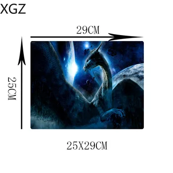 XGZ Spēle Atskaņotājs Liela Pele Spilventiņu Fantasy Planētu Dinozauru Black Lock-malas, peles paliktnis (par Klēpjdatoru Galds) CSGO Tastatūras Mat Xxl