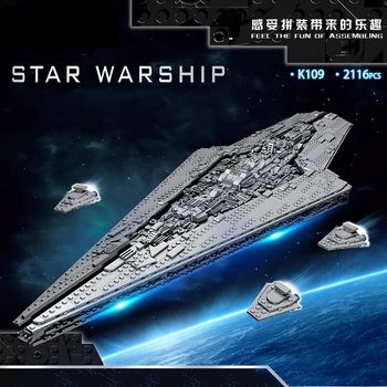 Yeshin K109 Star Plāns Rotaļlietas KM Imperial Super Star Destroyer Modeļu būvei Celtniecības Bloki, Ķieģeļi Bērniem Ziemassvētku Dāvanas